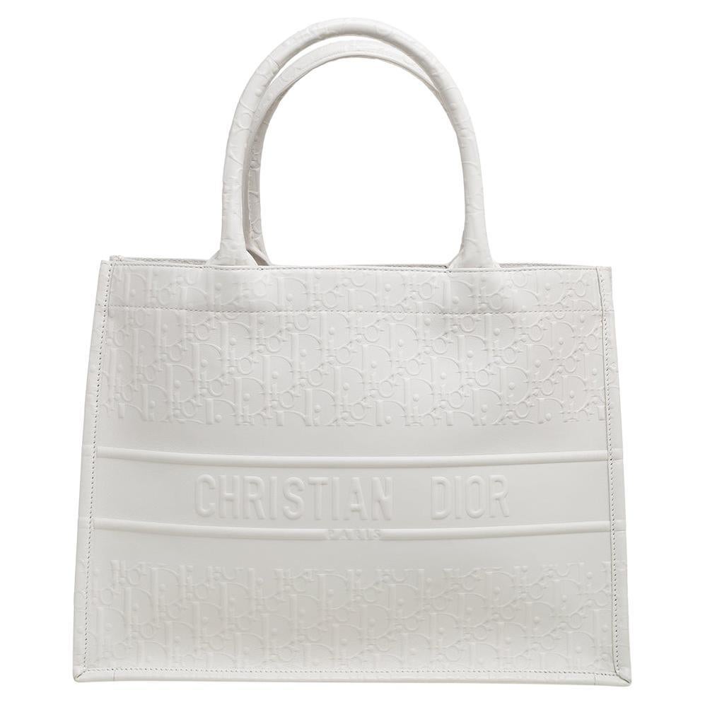 Dior White Leather Vintage Logo Charms Boston Bag at 1stDibs  vintage  white dior bag dior white bag dior white leather bag